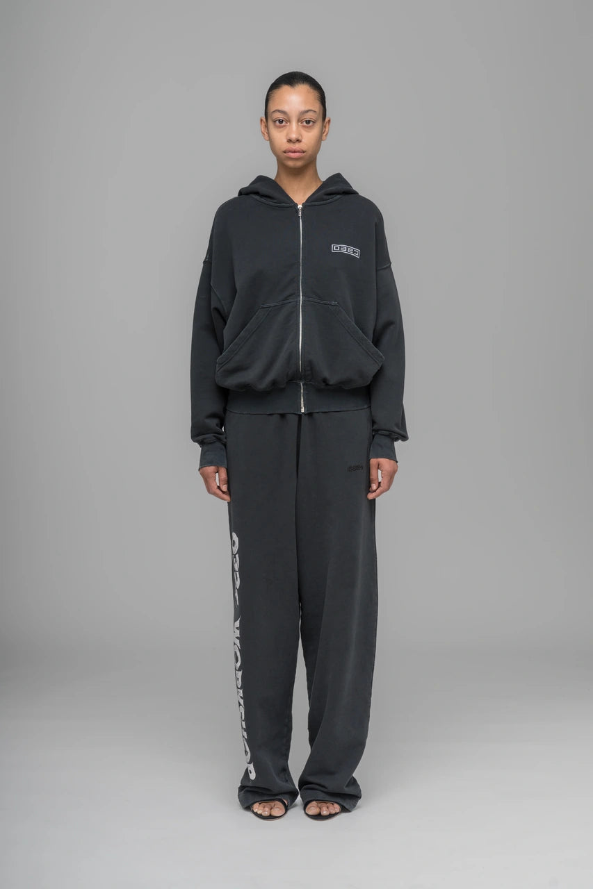 ''Routine'' Zip Hoodie - Faded Black