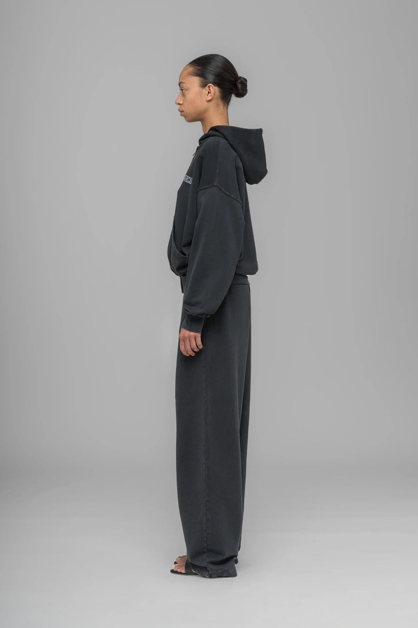 ''Routine'' Zip Hoodie - Faded Black