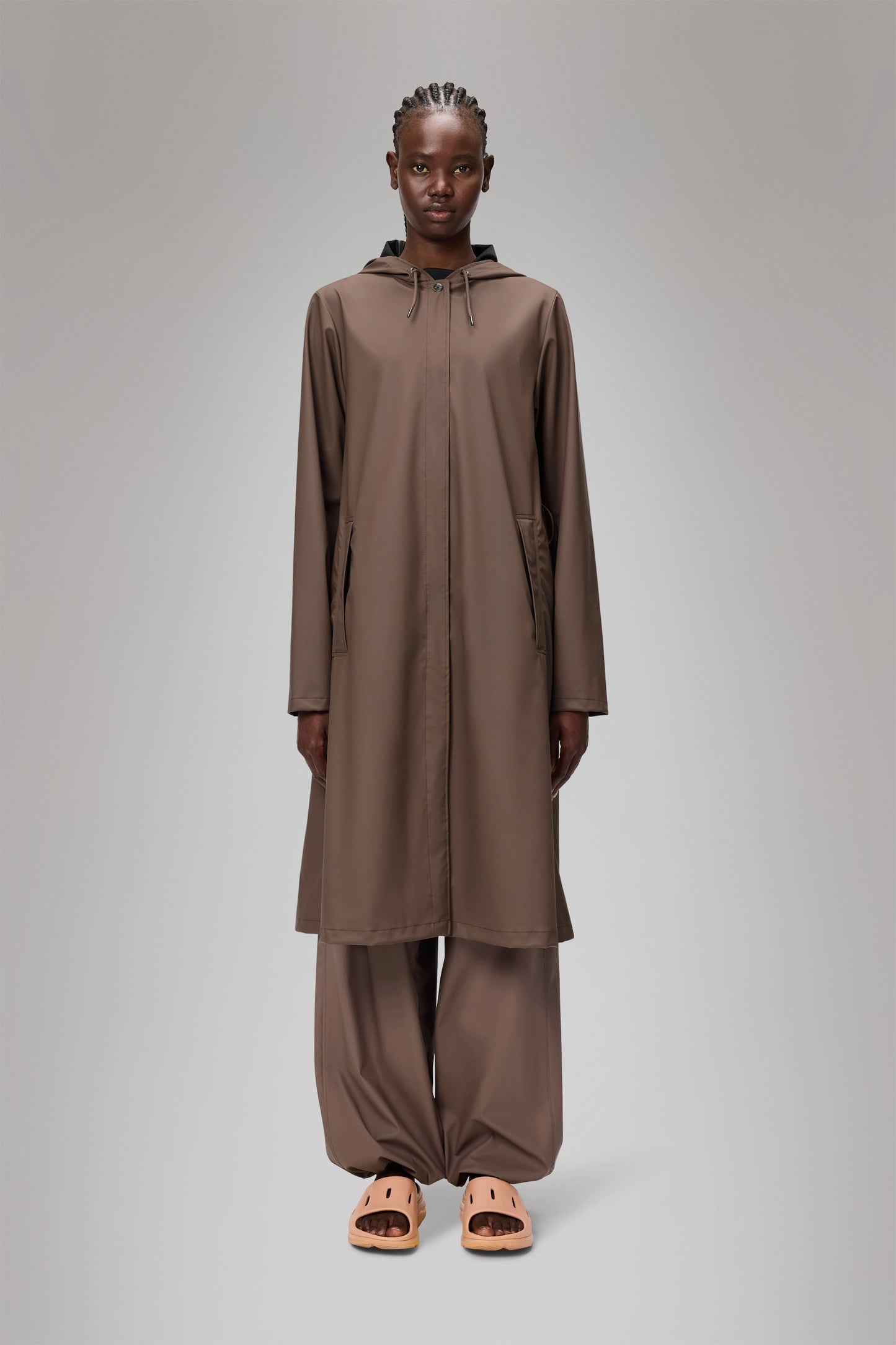 Veste A-line plus longue en W - Nuit