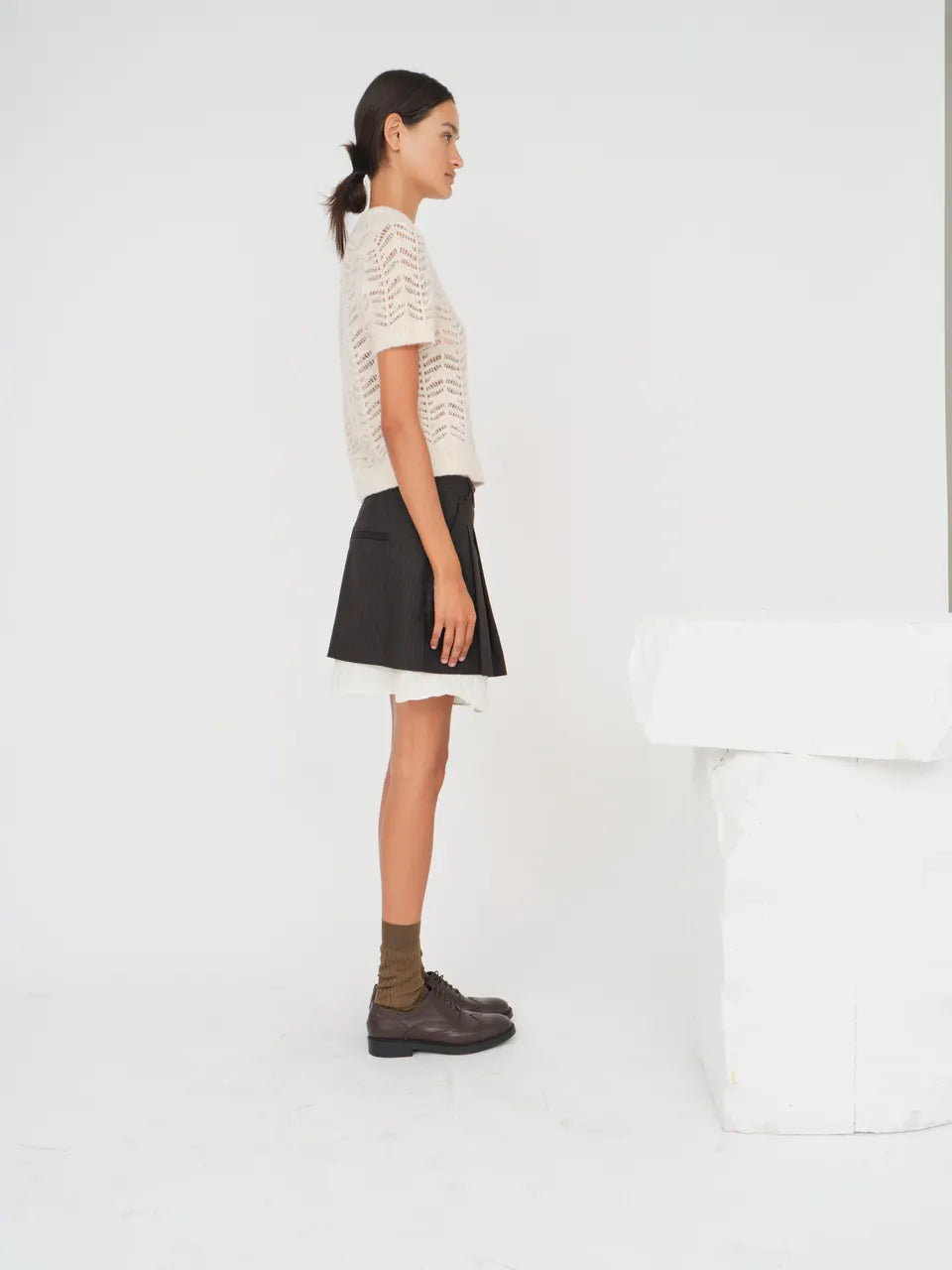 Chemise à manches chypriotes - Vanille