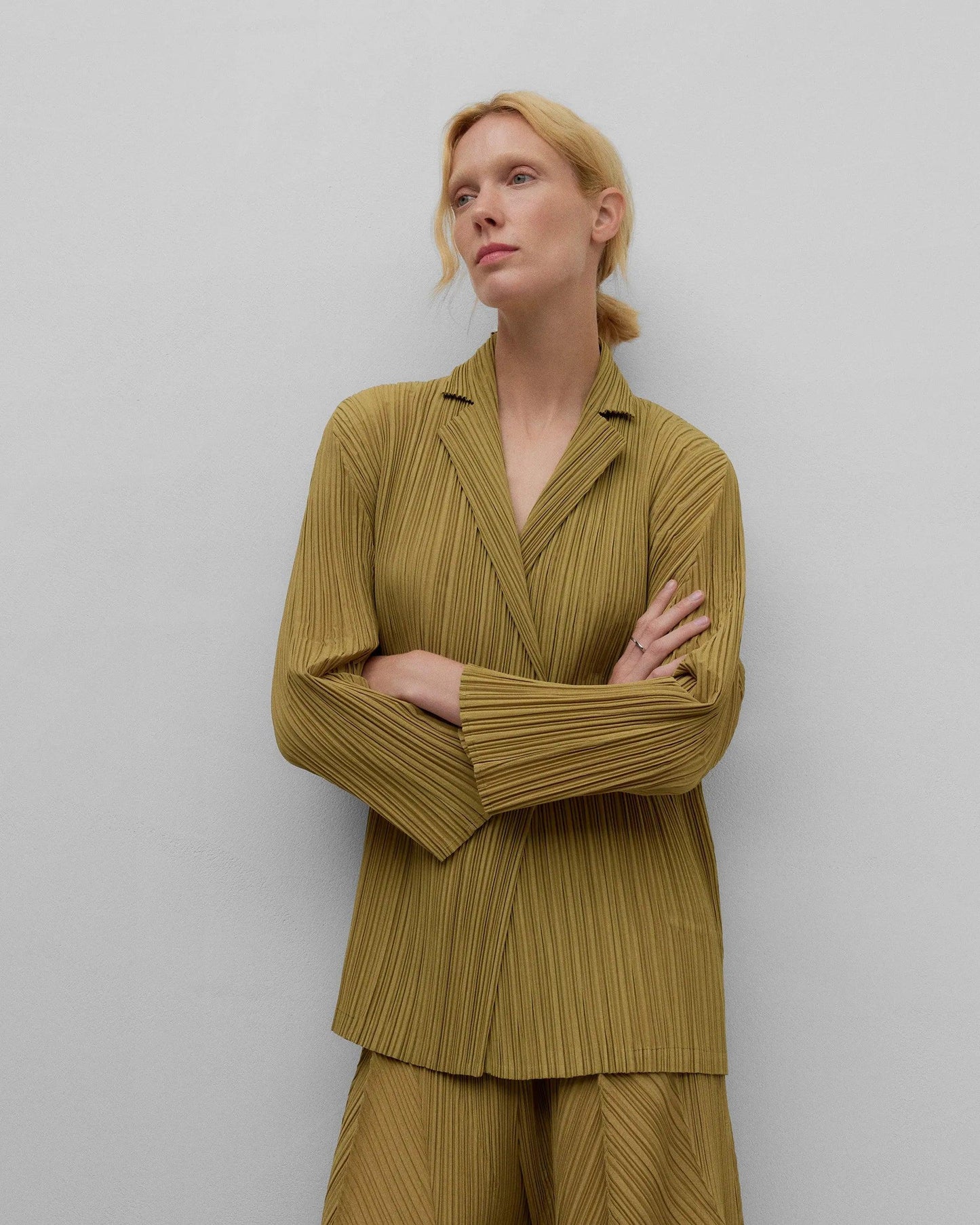 Crinkle Coat - Olive Green - ect.studio