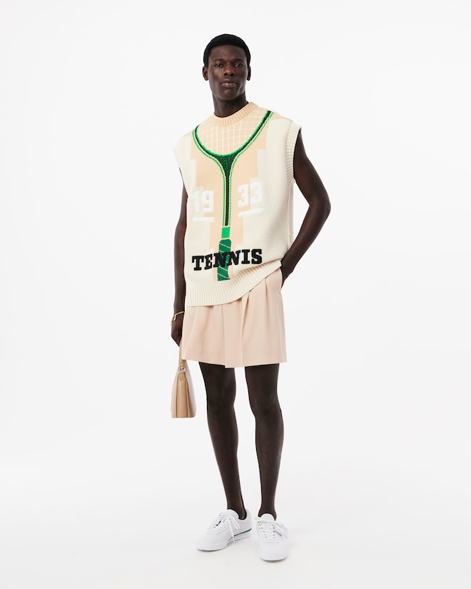 Knitted Vest - Flour / Multi