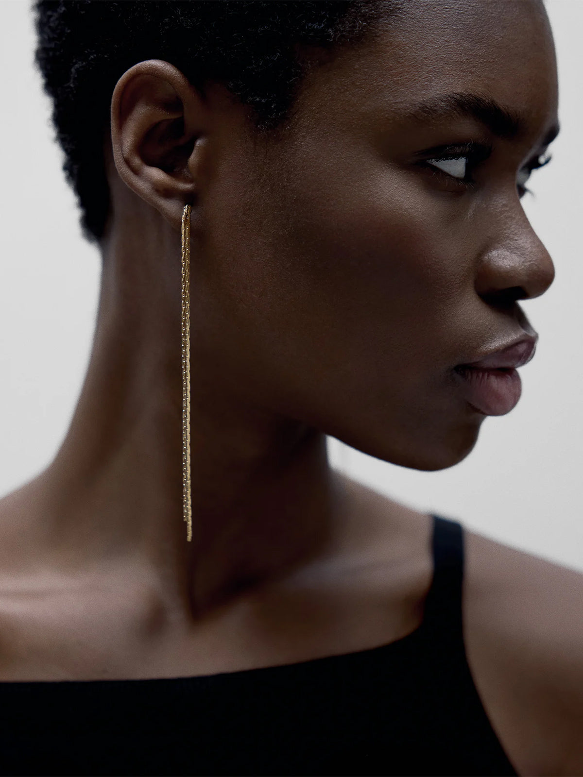 Women's Doublechain Earrings - Gold