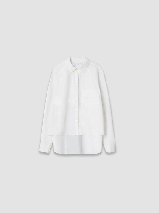 Asymmetrical Shirt - Offwhite - ect.studio