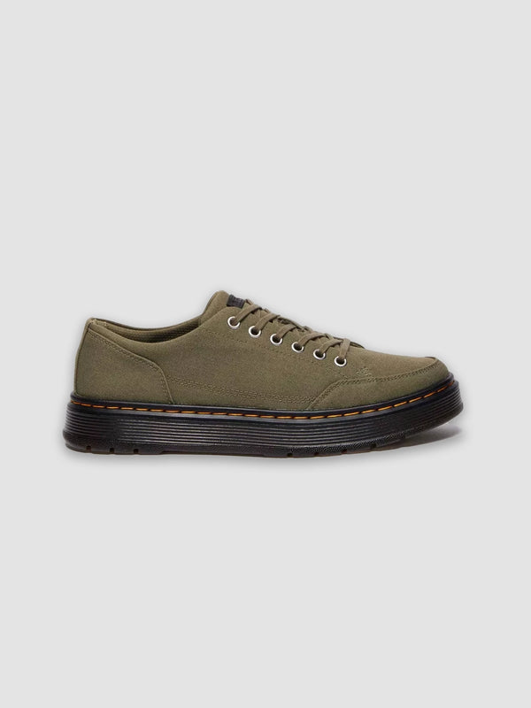 [DR.MARTENS] スニーカー BROOKLINE 6 オリーブ Dr. Martens Brookline 6 Eye - DMs Olive Canvas at e.c.t. studio