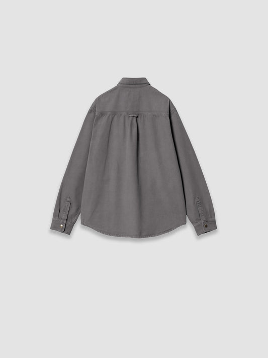Conro Shirt Jacket - Graphite Stone Dyed