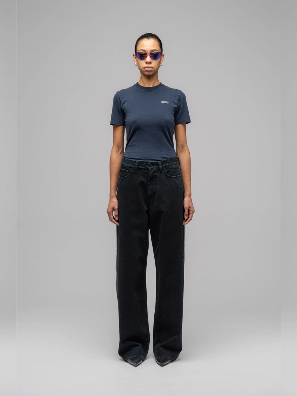 ''GOYA'' Jean - Overdyed Sea Green