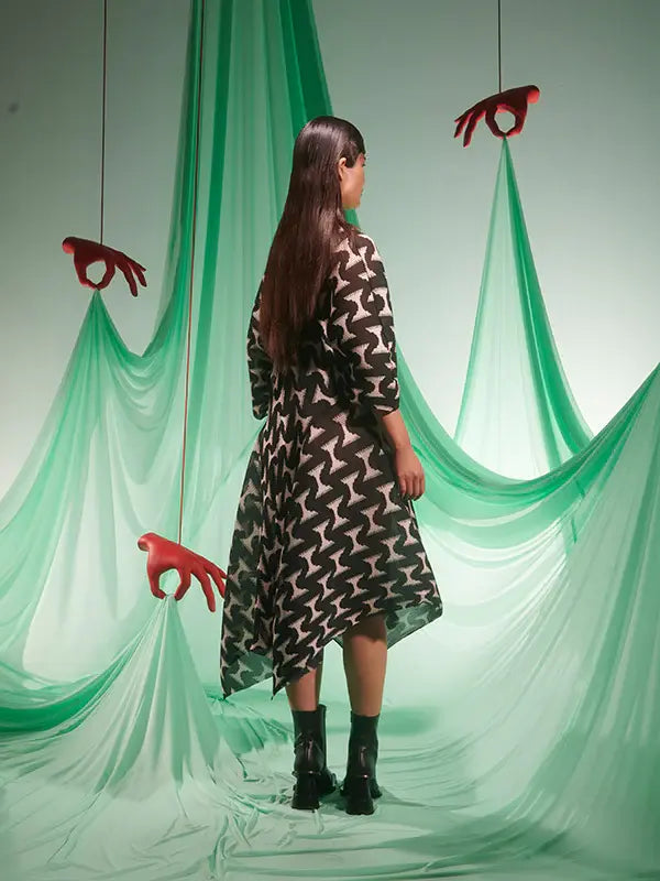 Wrist Plisse Dress - BW Jazzhands