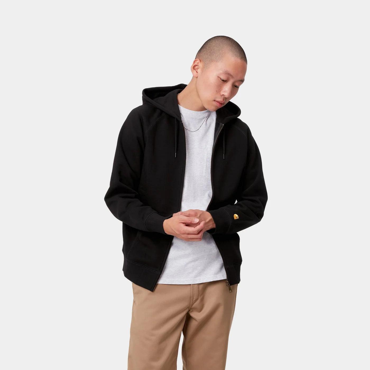 Hooded Chase Jacket - Black/Gold - ect.studio