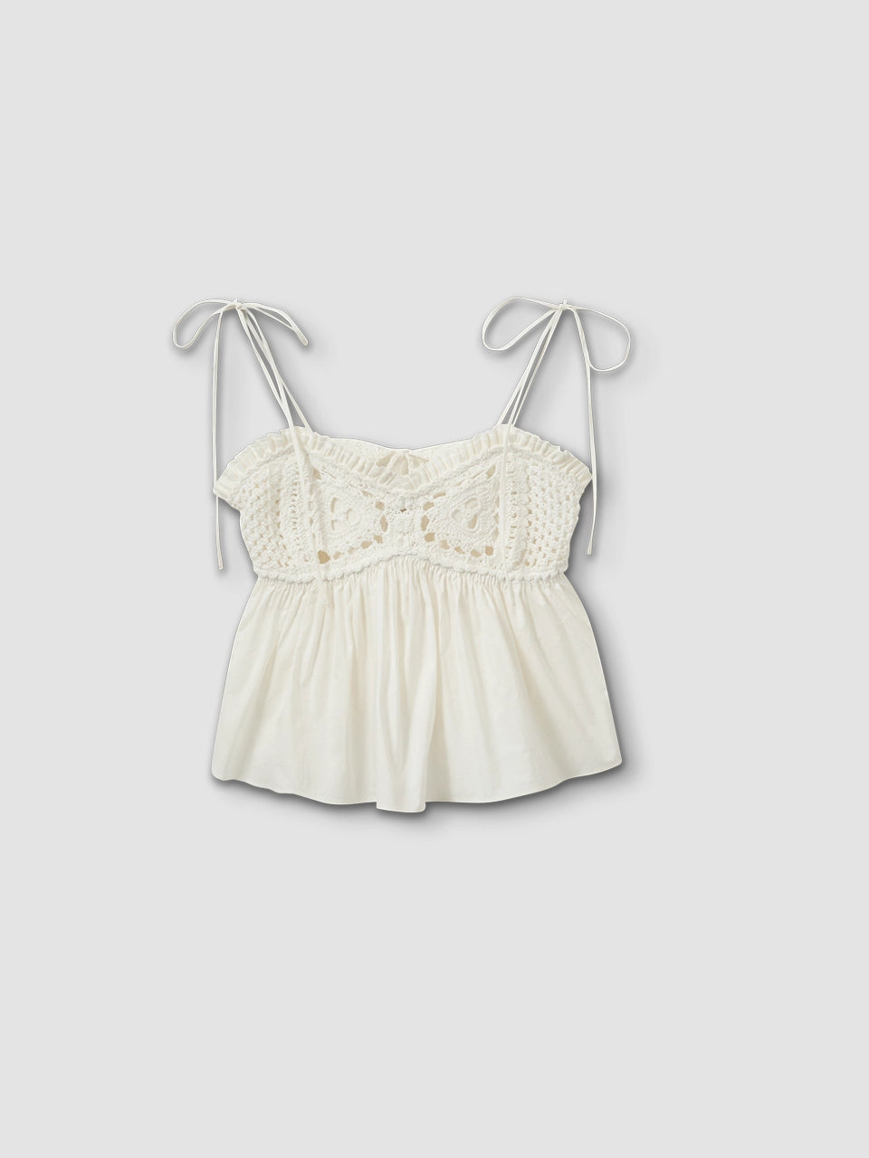 Kirsten Crochet Top - White