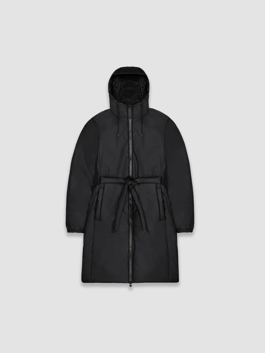 Veste longue isolante incurvée Lohja W3T2 - Noir