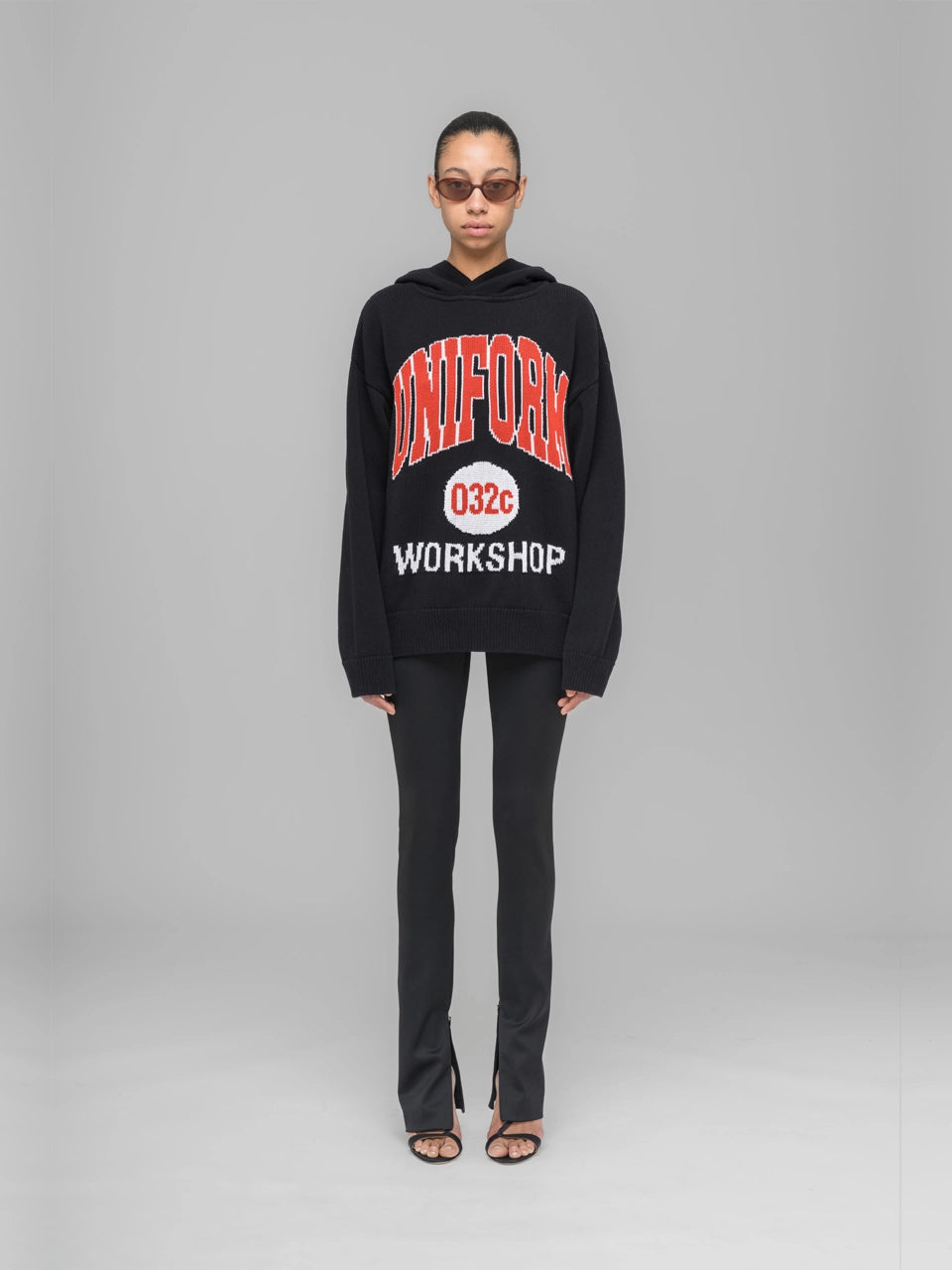 ''Lucky Strike'' Hooded Knit - Black