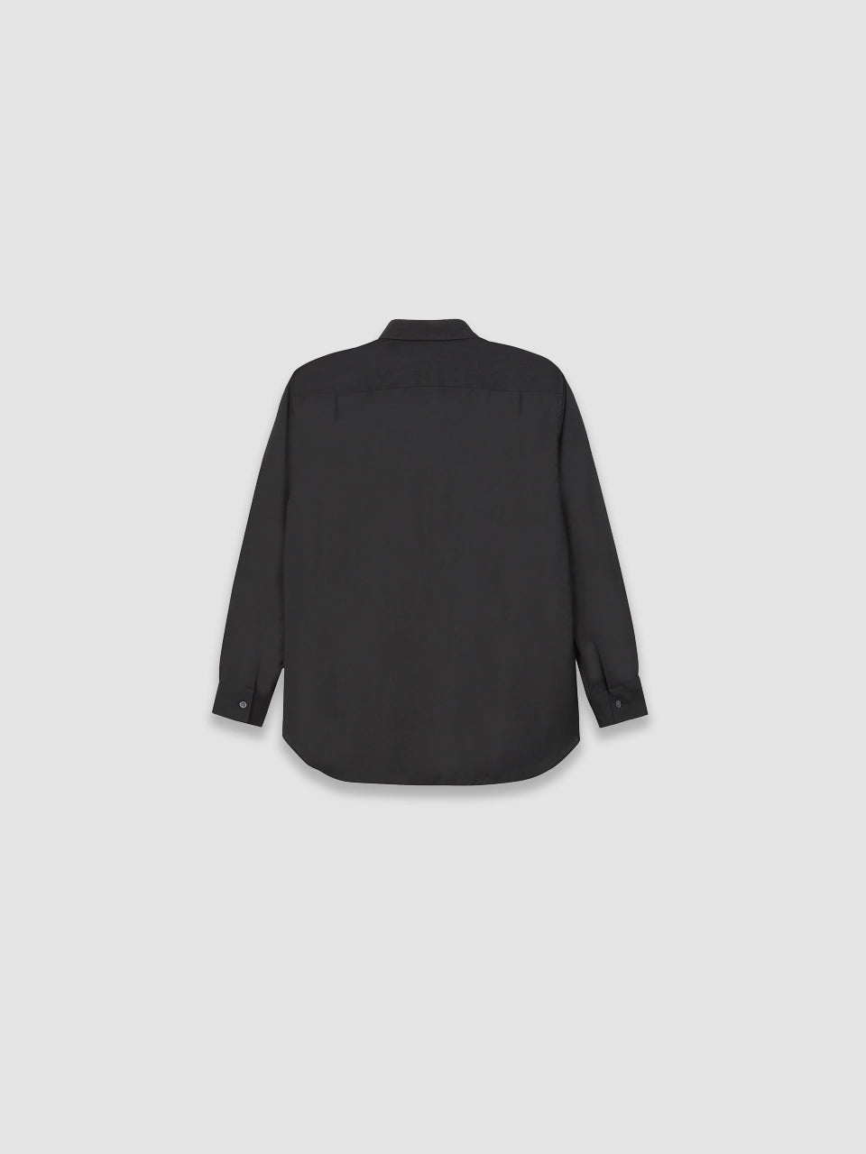 Mens Woven Wool Shirt - Black