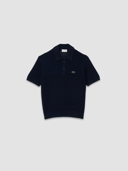 Chemise décontractée à manches longues - Blanc / Bleu