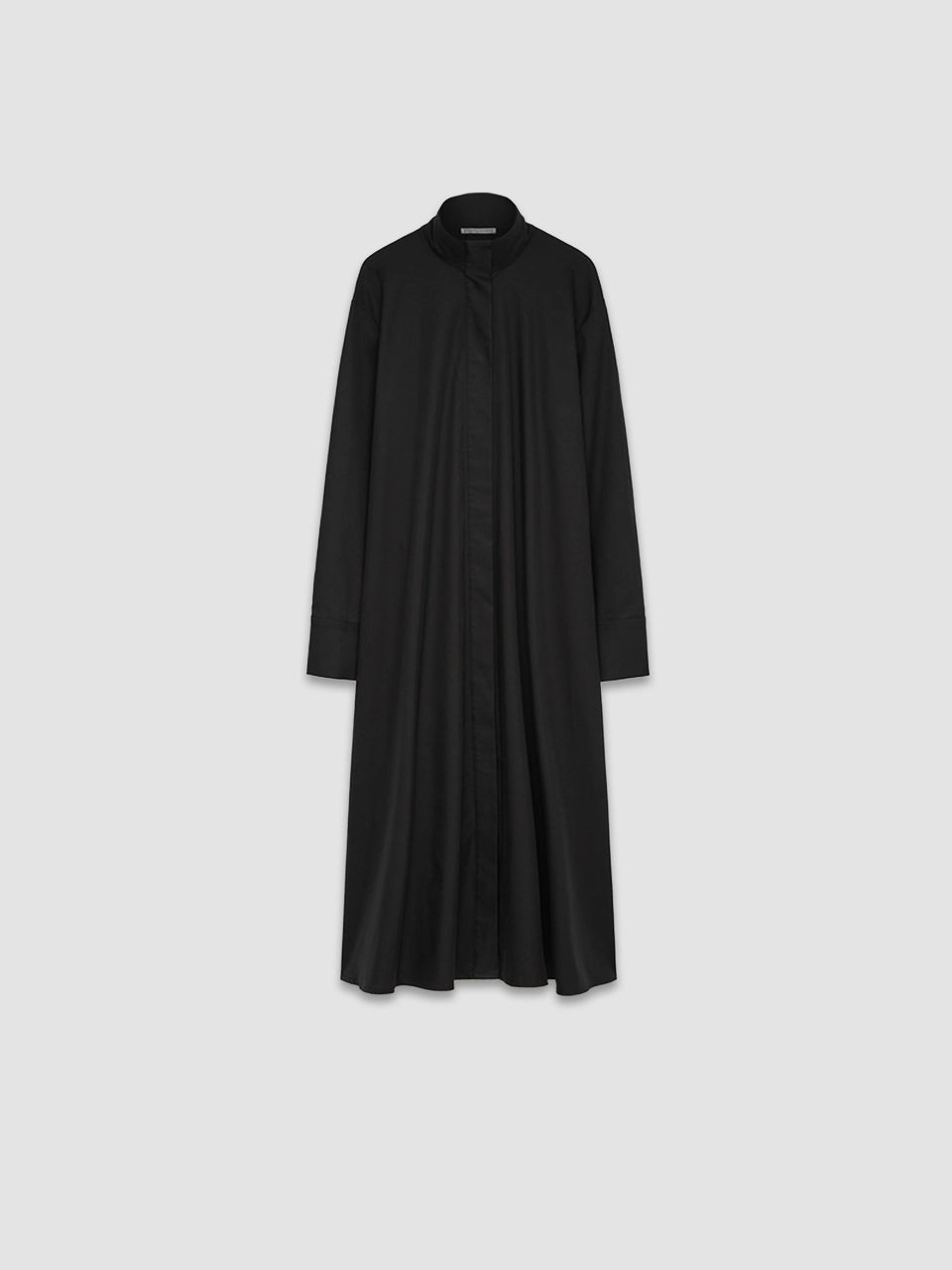 Midi Shirt Dress - Black