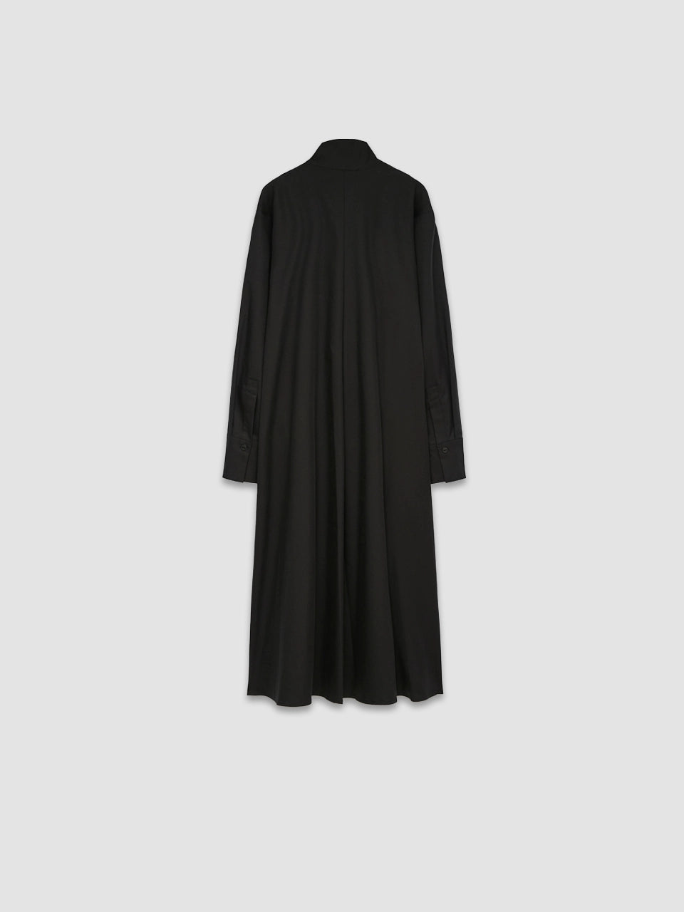 Midi Shirt Dress - Black