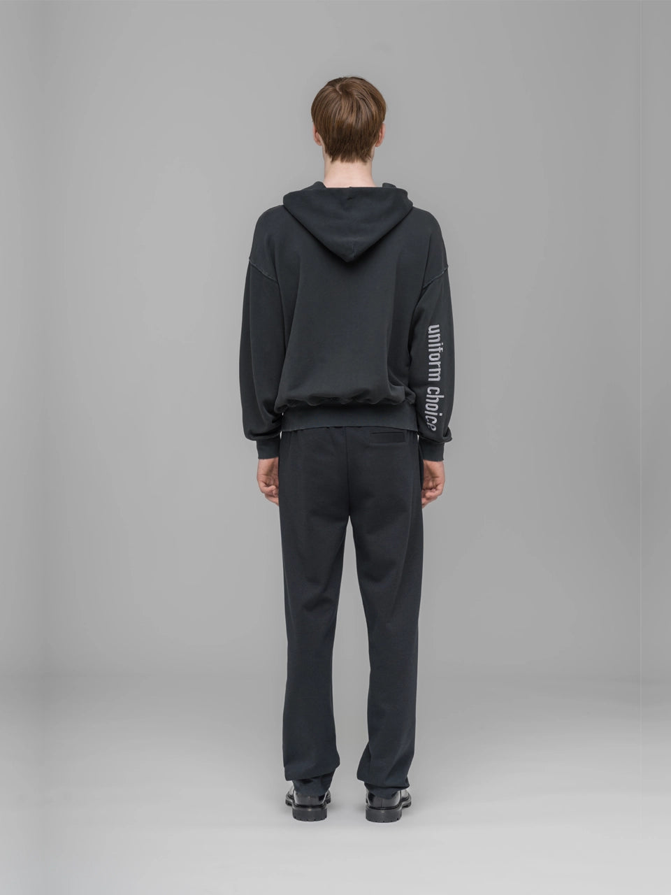 ''Routine'' Zip Hoodie - Faded Black