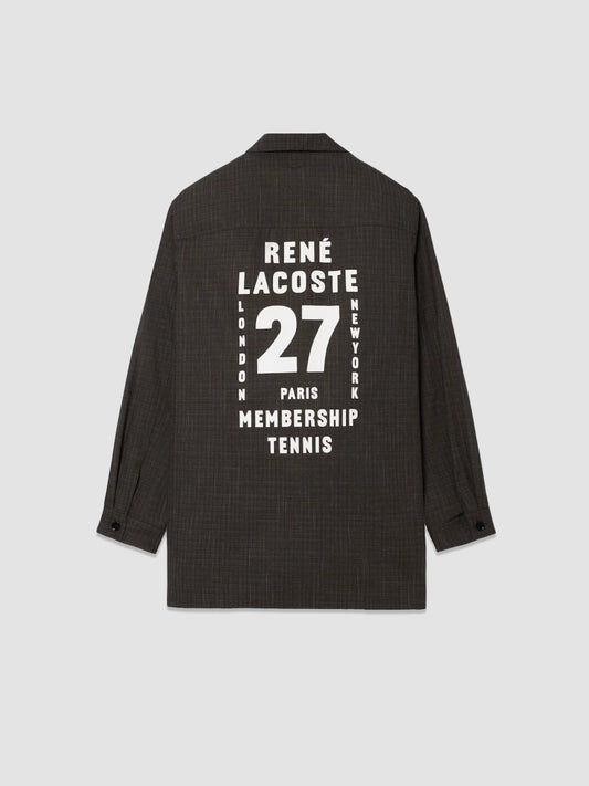 Runway Printed Wool Overshirt