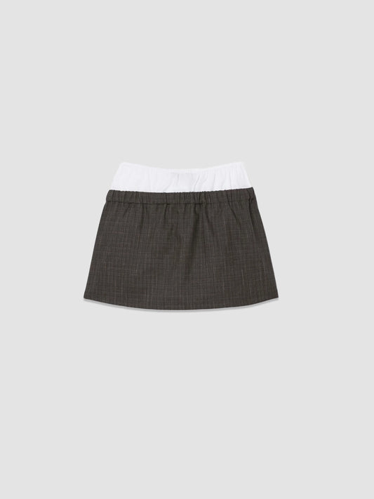 Runway Wool Mini Skirt