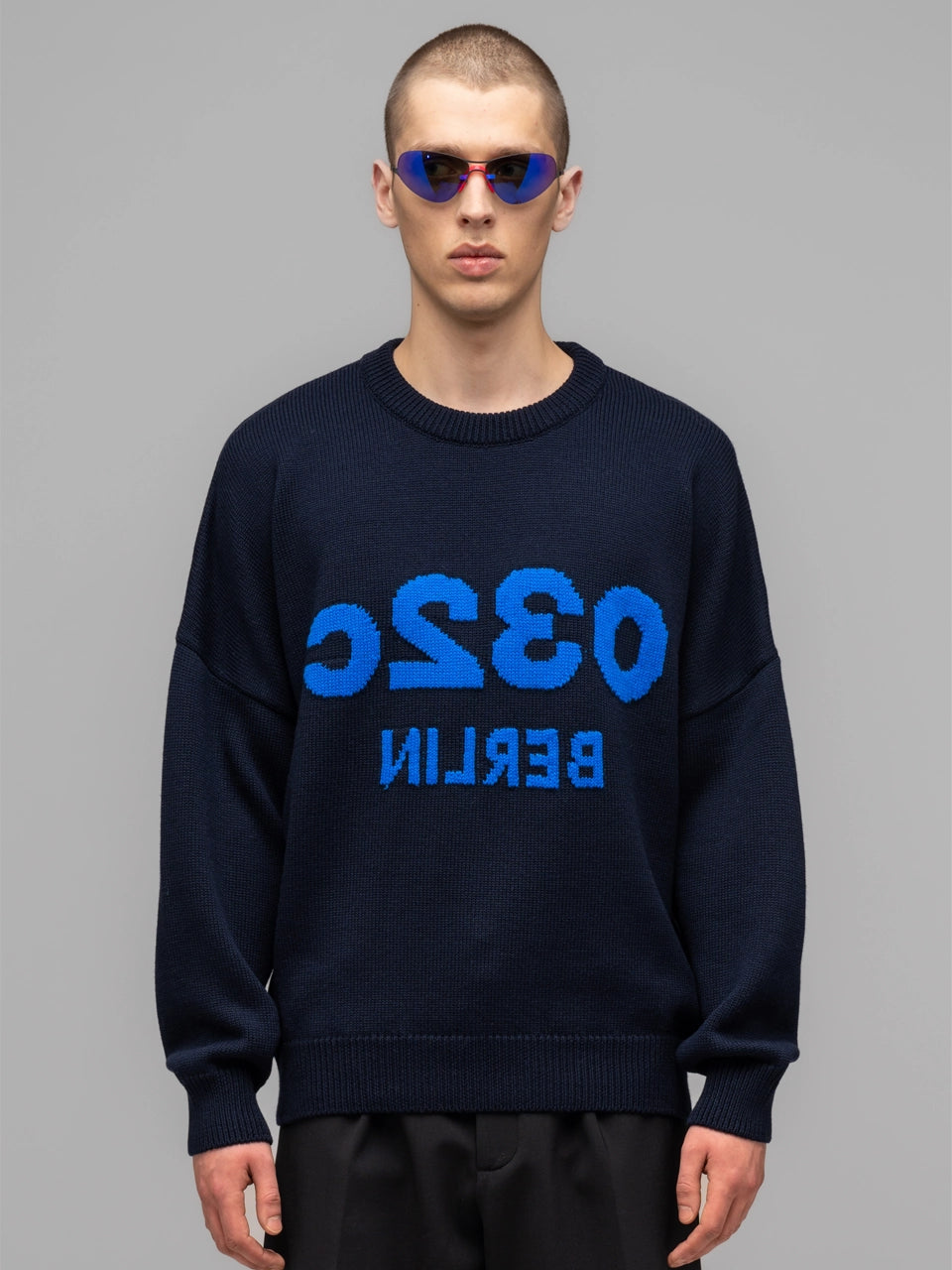 Pull ''SELFIE'' - Bleu foncé