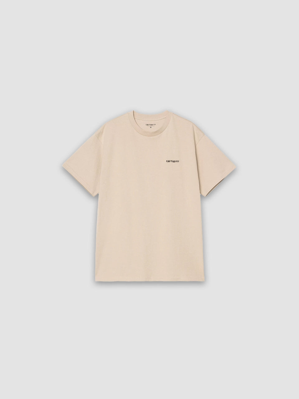 S/S Script Embroidery T-Shirt - Wall / Black