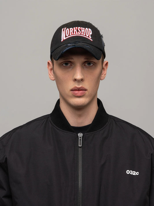 Casquette vieillie « VICTOR » - Noir/Bleu foncé