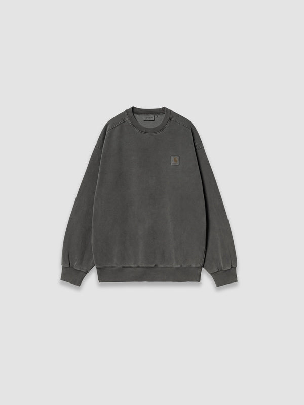 Carhartt WIP Vista Sweatshirt - Graphite Garment Dyed at e.c.t. studio