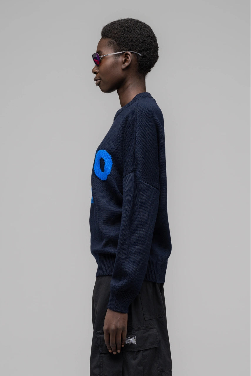 Pull ''SELFIE'' - Bleu foncé