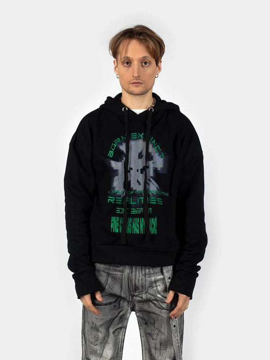 Contradicting Realities Hoodie - Black - Fine Chaos - ect.studio