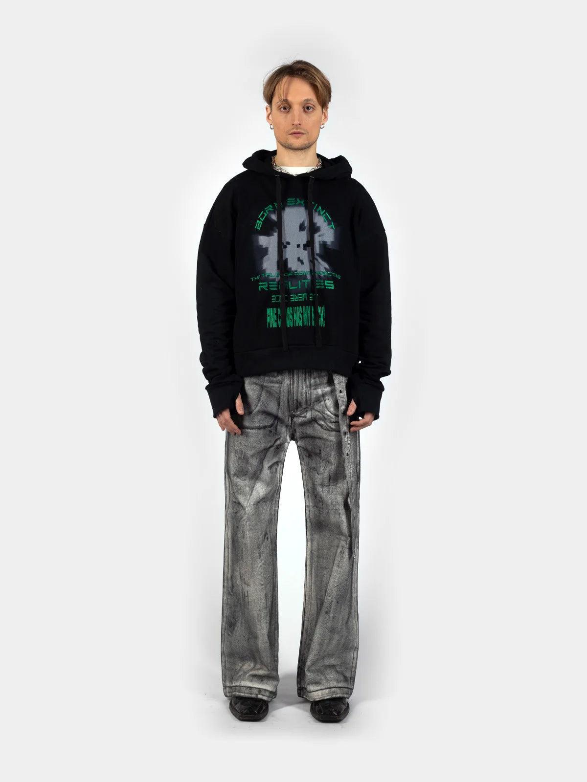 Contradicting Realities Hoodie - Black - Fine Chaos - ect.studio