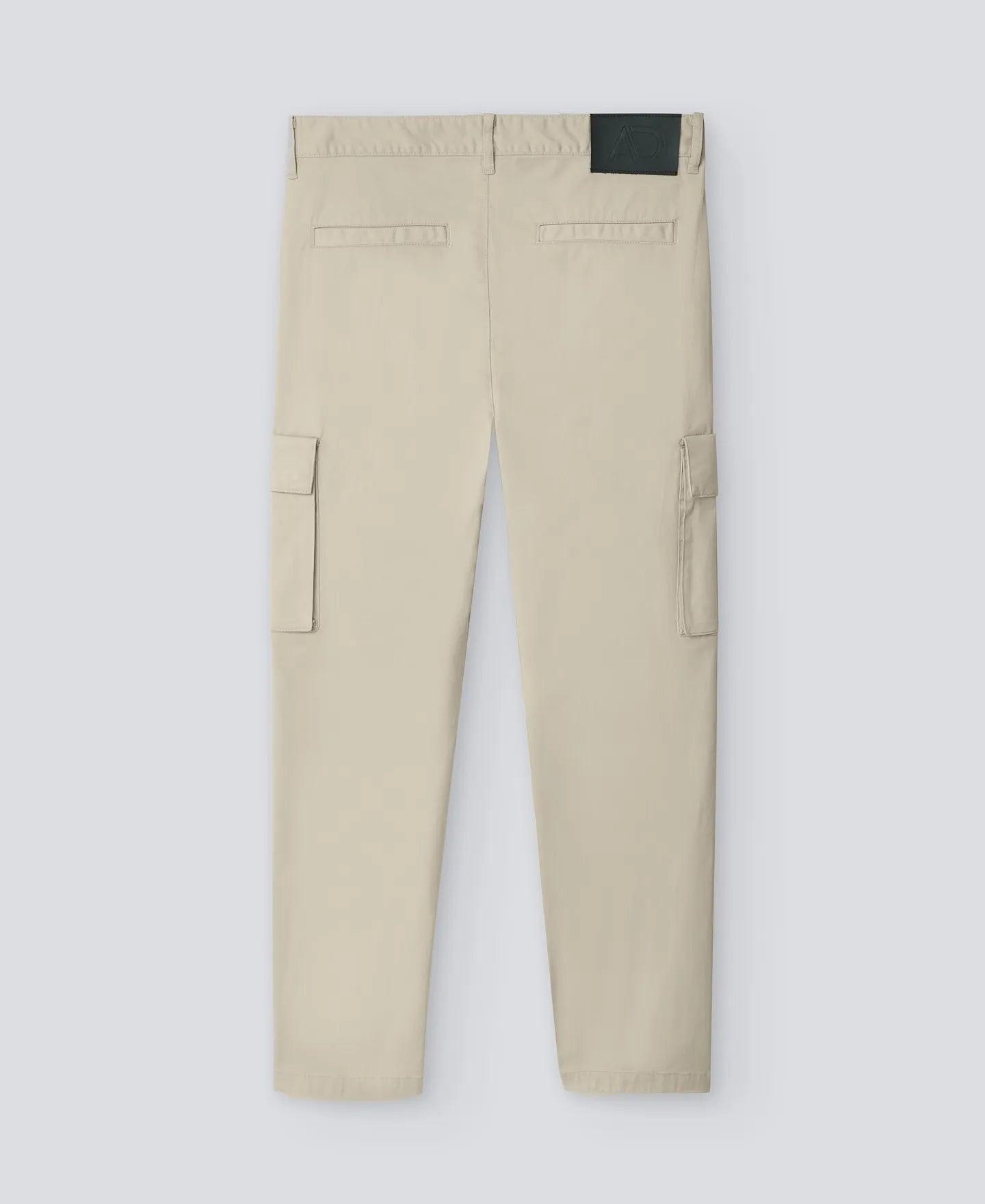 Cotton Cargo Trousers - Ecru - Adolfo Dominguez - ect.studio