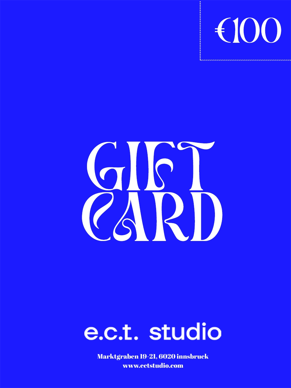e.c.t. studio gift card