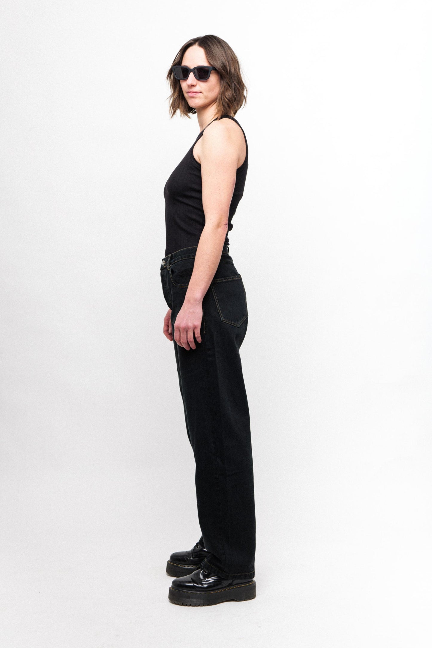 JEANS REGULAR - BLACK - e.c.t. studio - ect.studio