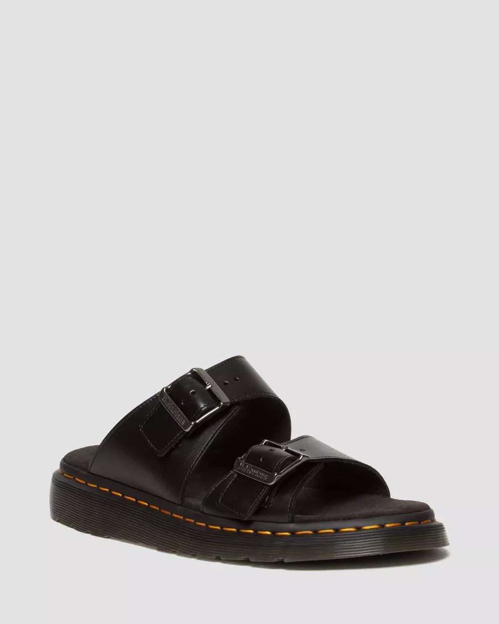Josef Analine Leather Buckle Slide Sandals - Dr. Martens - ect.studio