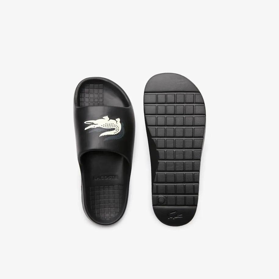 Mens Branded Serve 2.0 Slide - Black - Lacoste - ect.studio