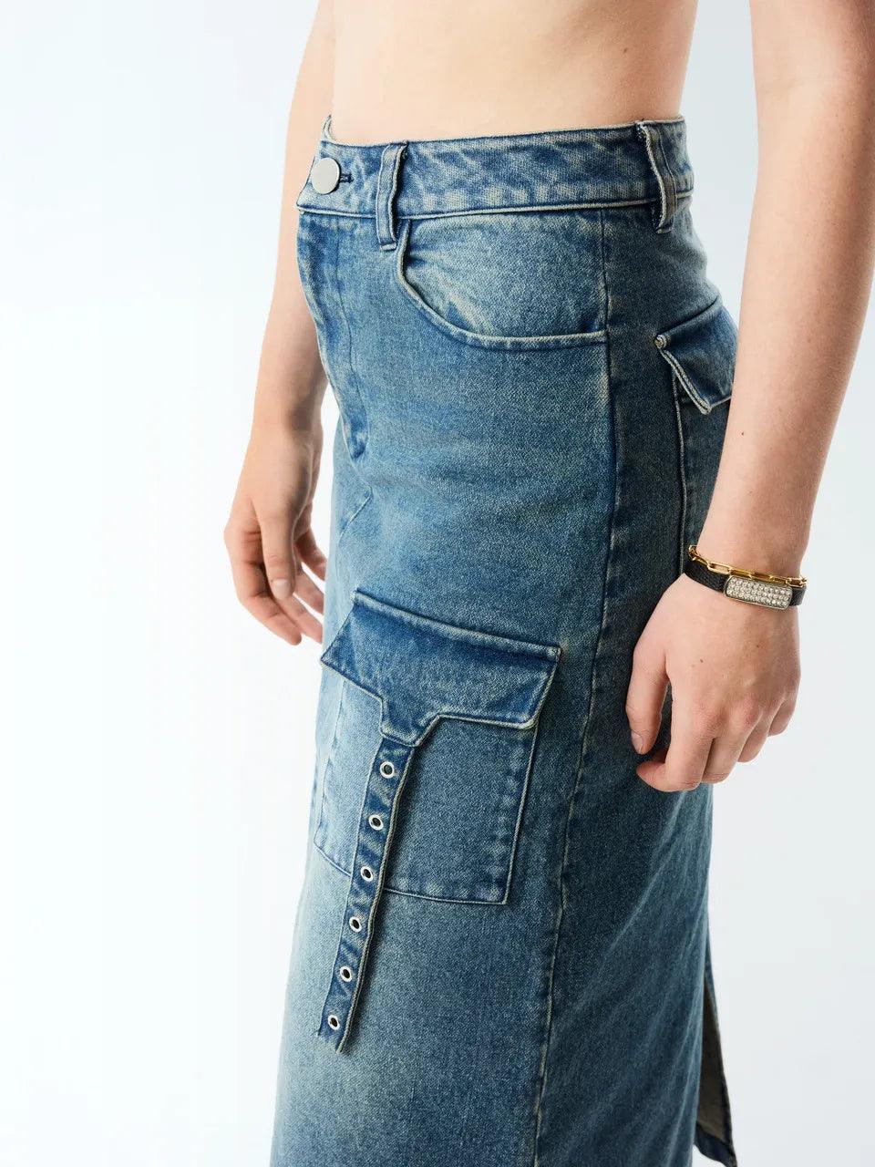 Midi Denim Skirt - 1999 The Studio - ect.studio