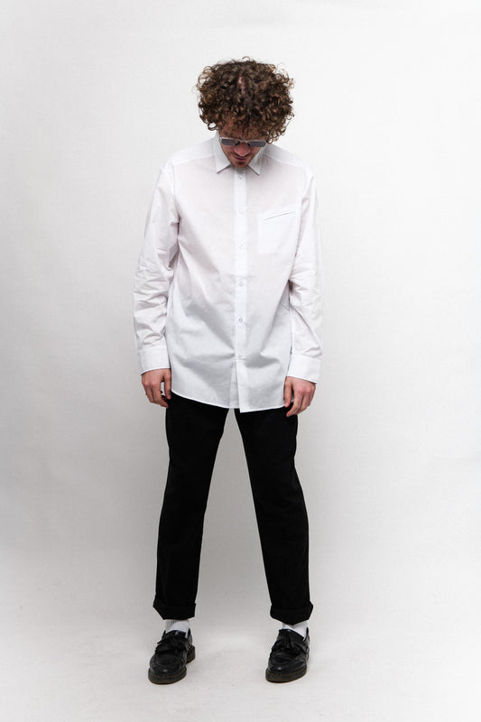 PLAIN SHIRT - WHITE - e.c.t. studio - ect.studio
