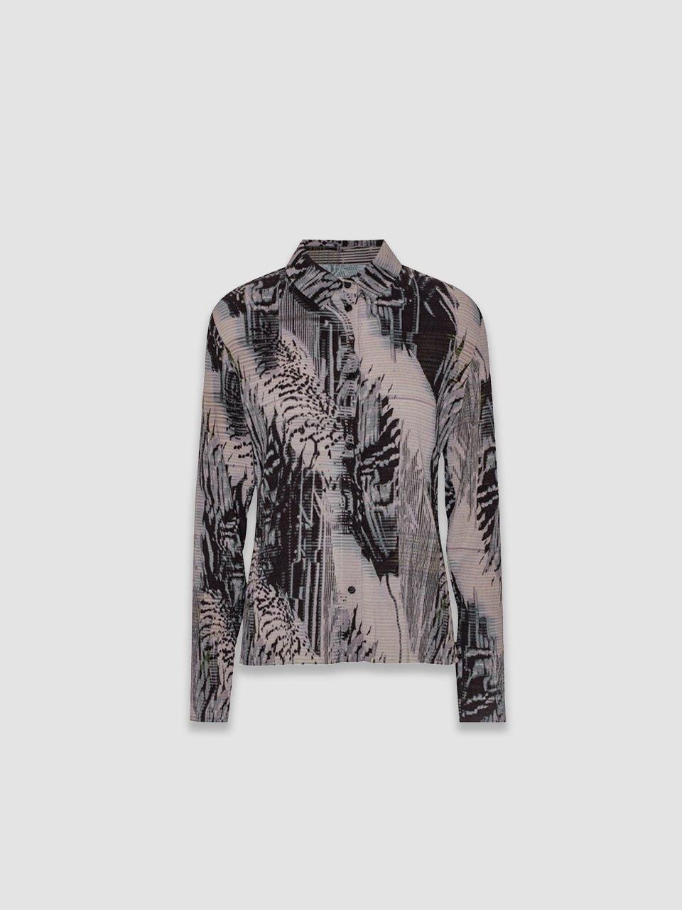 Silhouette Plisse Shirt - Beige Wing - Henrik Vibskov - ect.studio