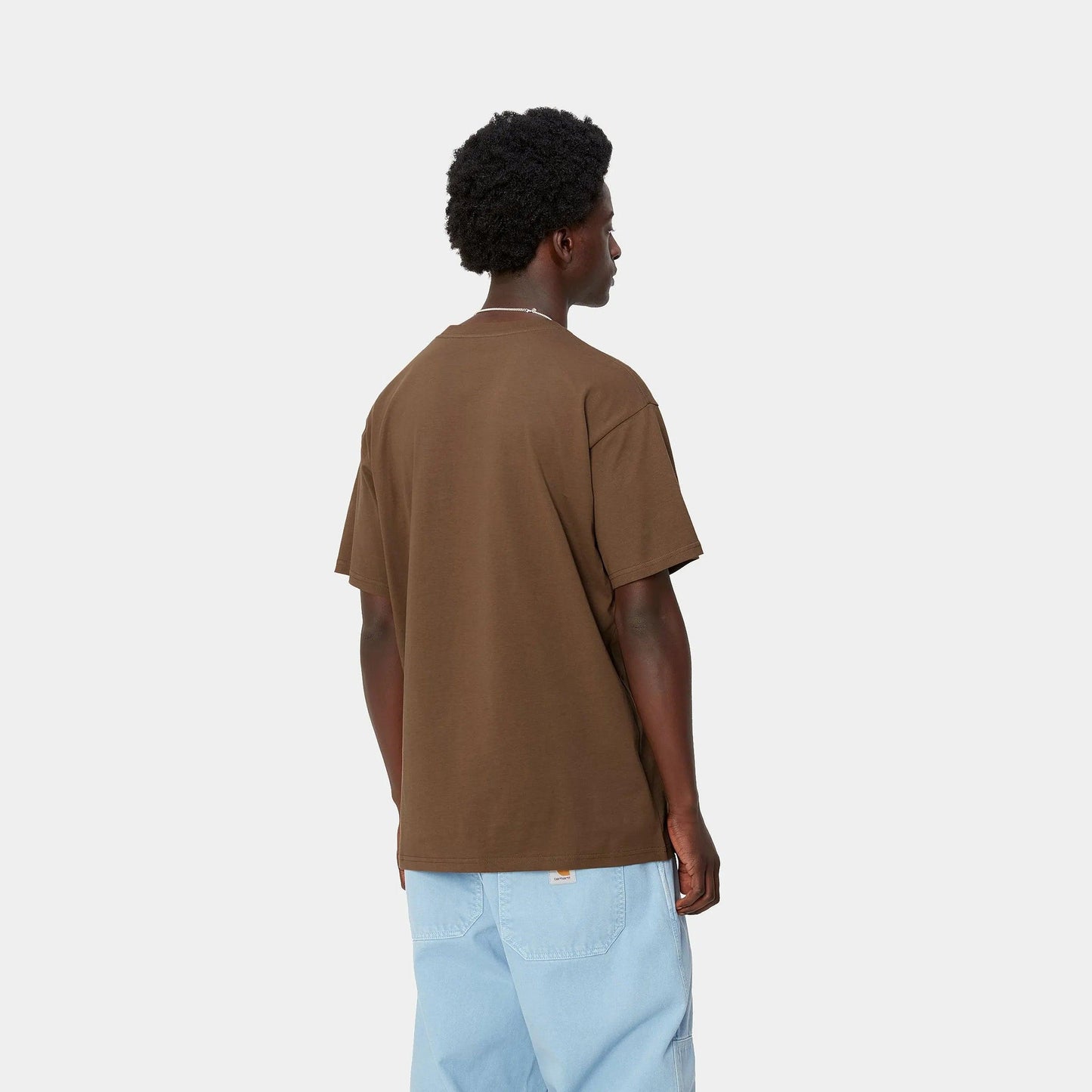S/S Script Embroidery T - Shirt - Lumber/White - Carhartt WIP - ect.studio