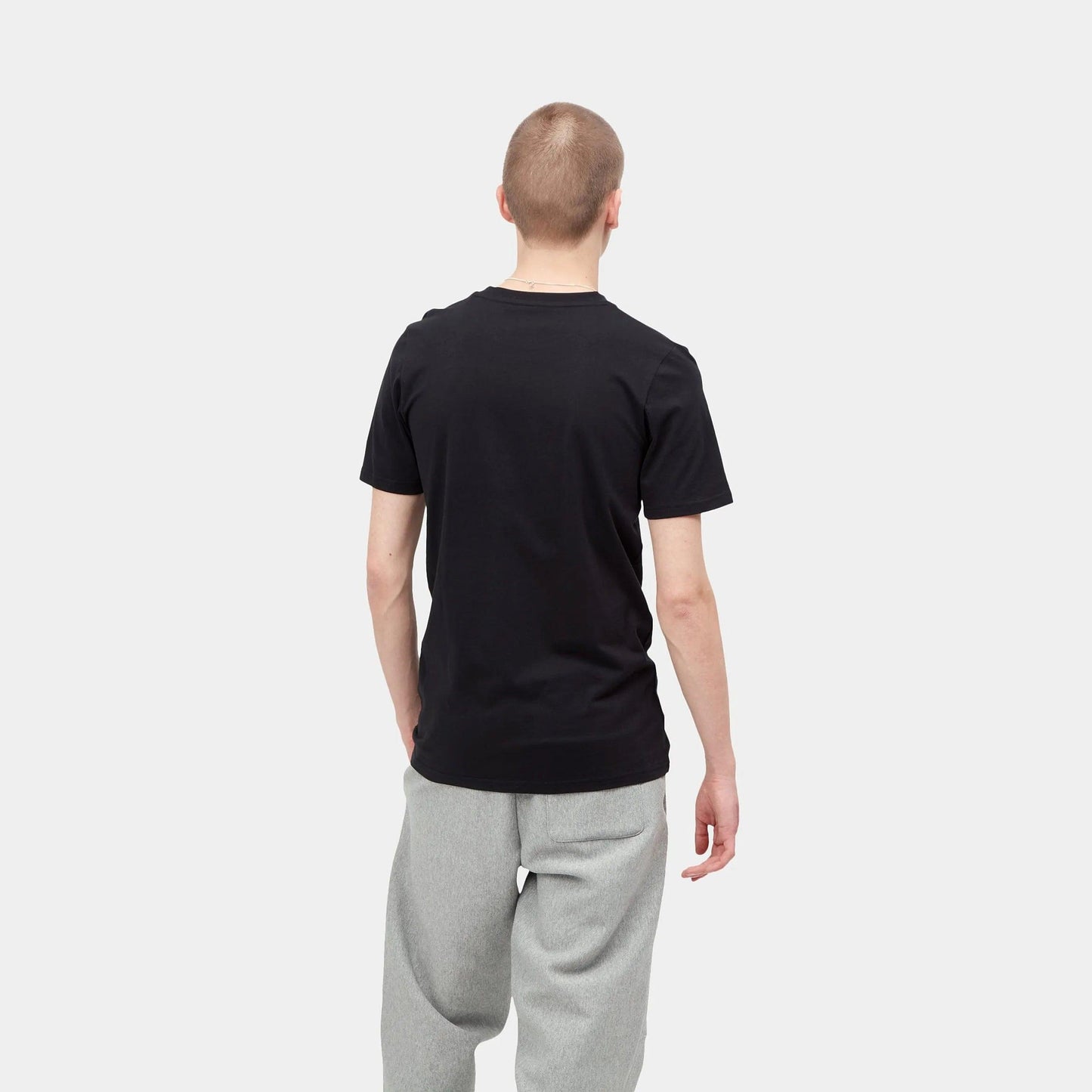 Standard Crew Neck T-shirt - Black + Black - ect.studio
