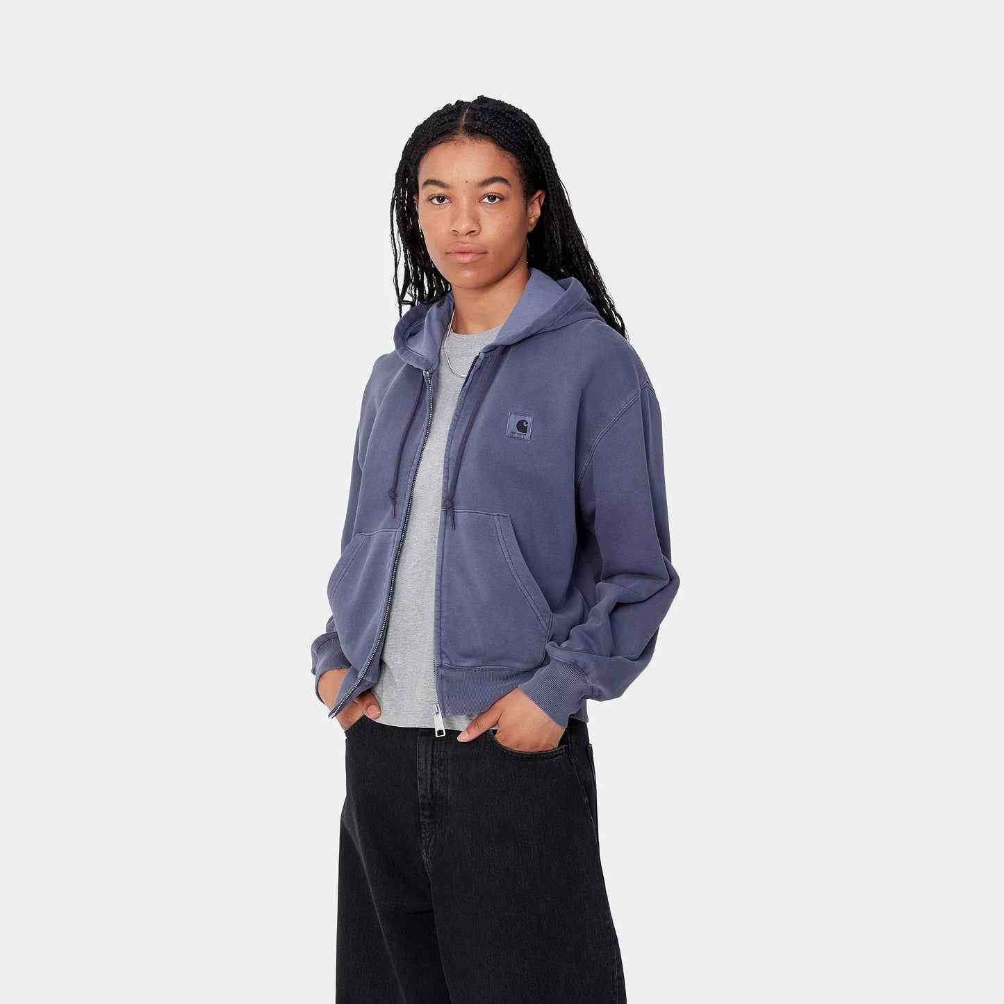 W' Hooded Nelson Sweatshirt Jacket - Aura