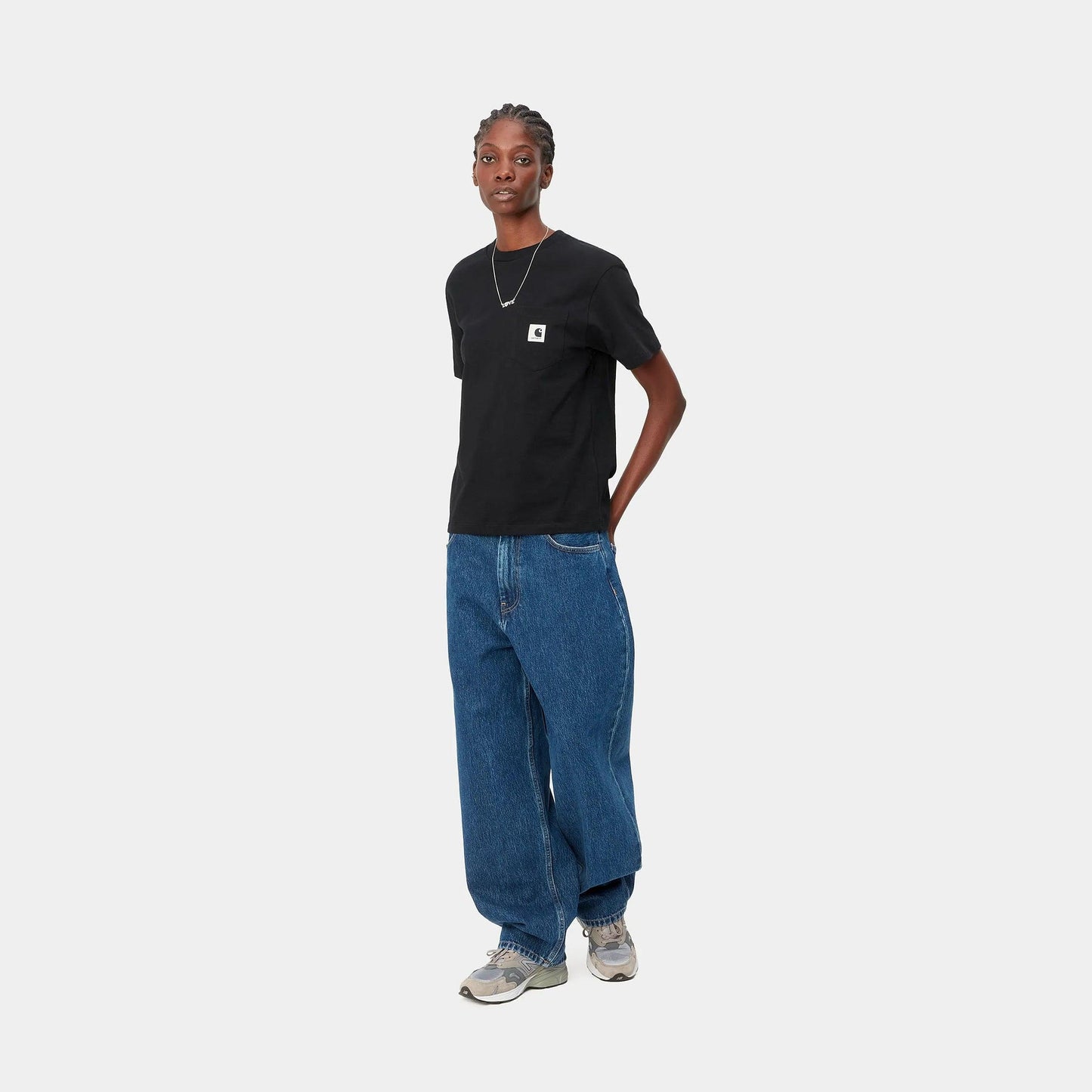 W' S/S Pocket T - Shirt - Black - Carhartt WIP - ect.studio