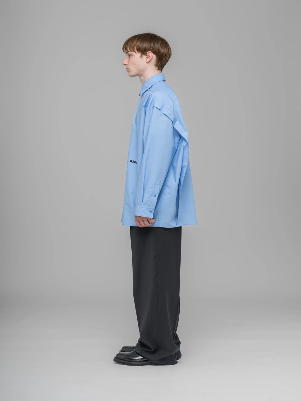 ''Please, Steam'' Oversized Shirt - Light Blue