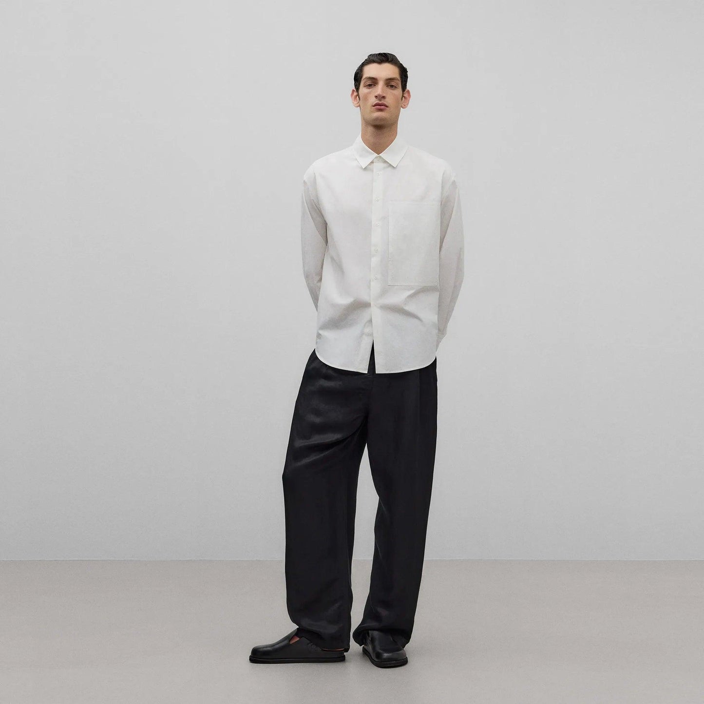 Relaxed Fitted Shirt - White - ect.studio