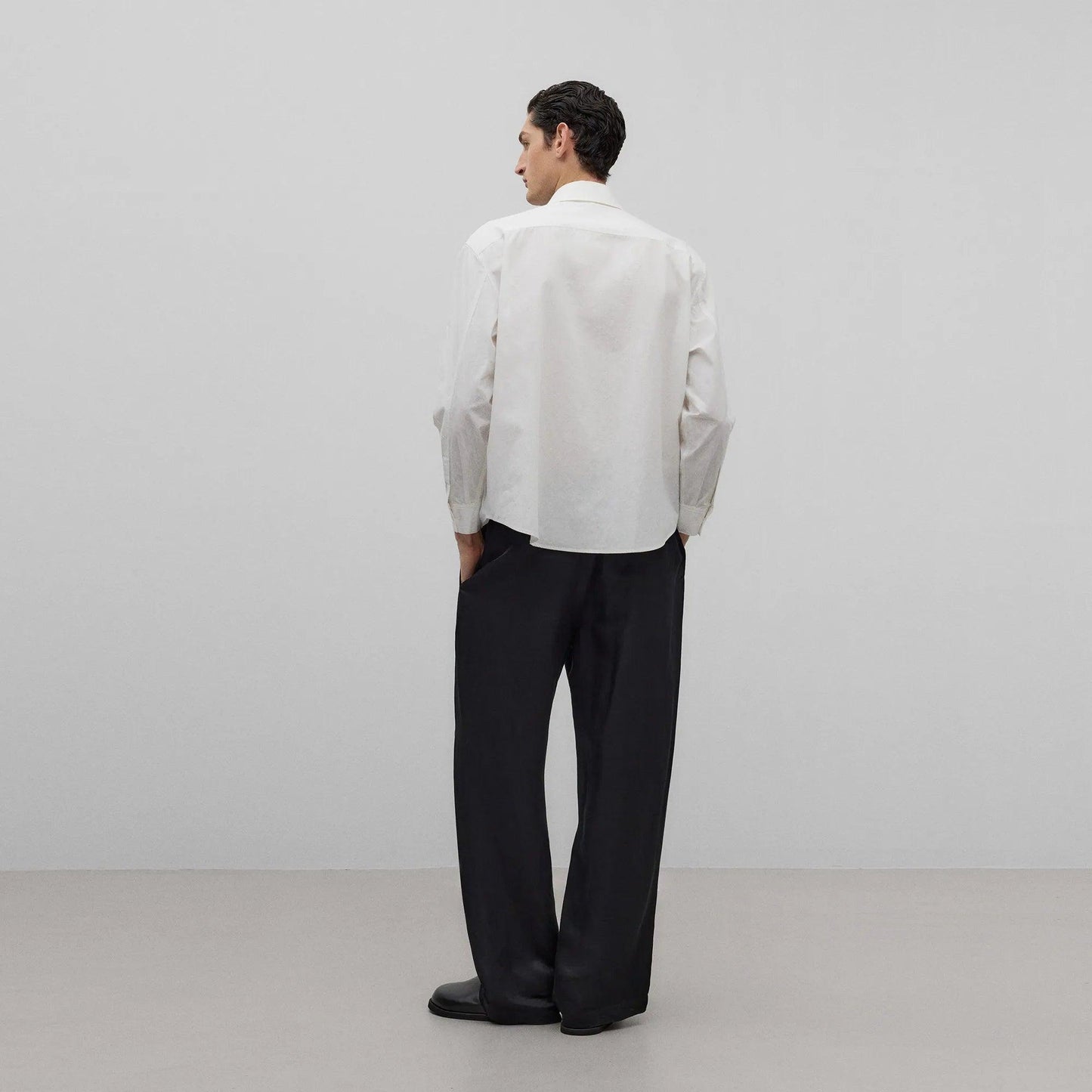 Relaxed Fitted Shirt - White - ect.studio