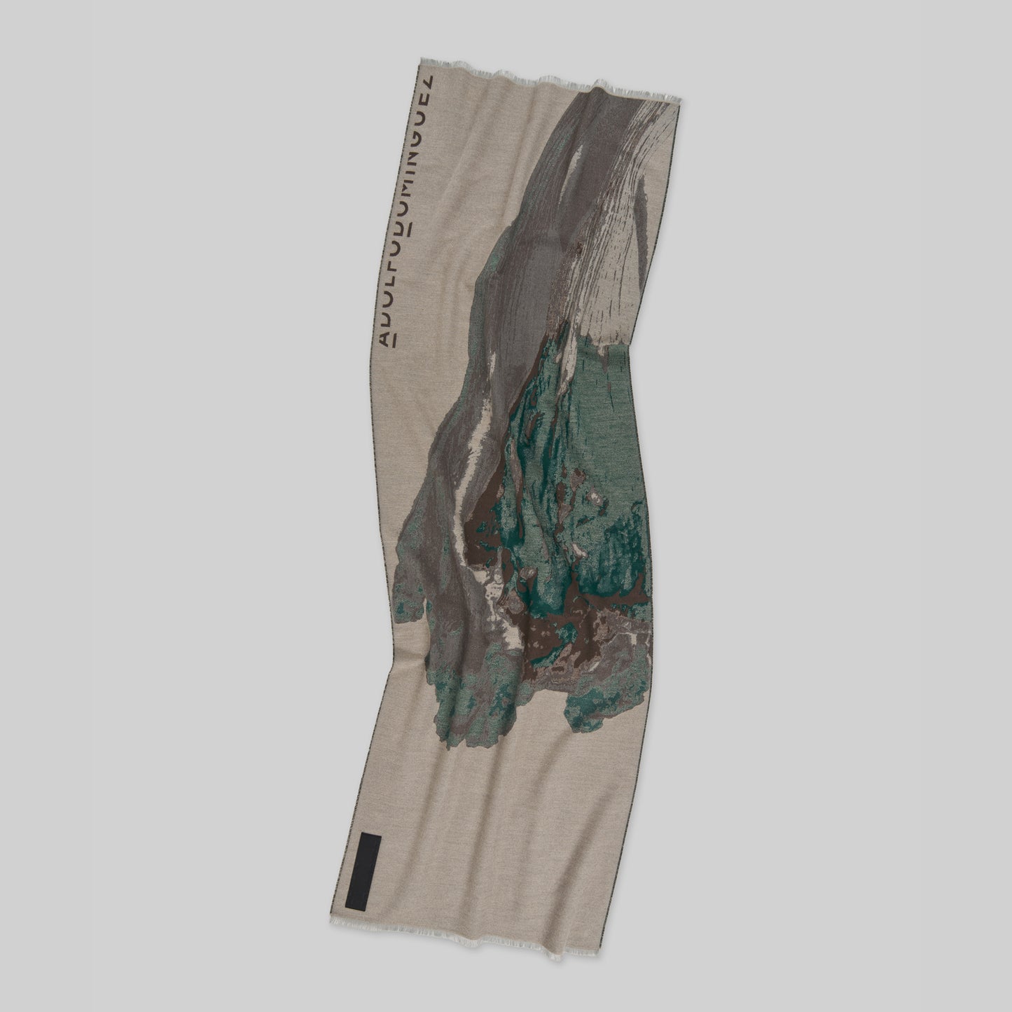 Jacquard Flower Scarf - Green