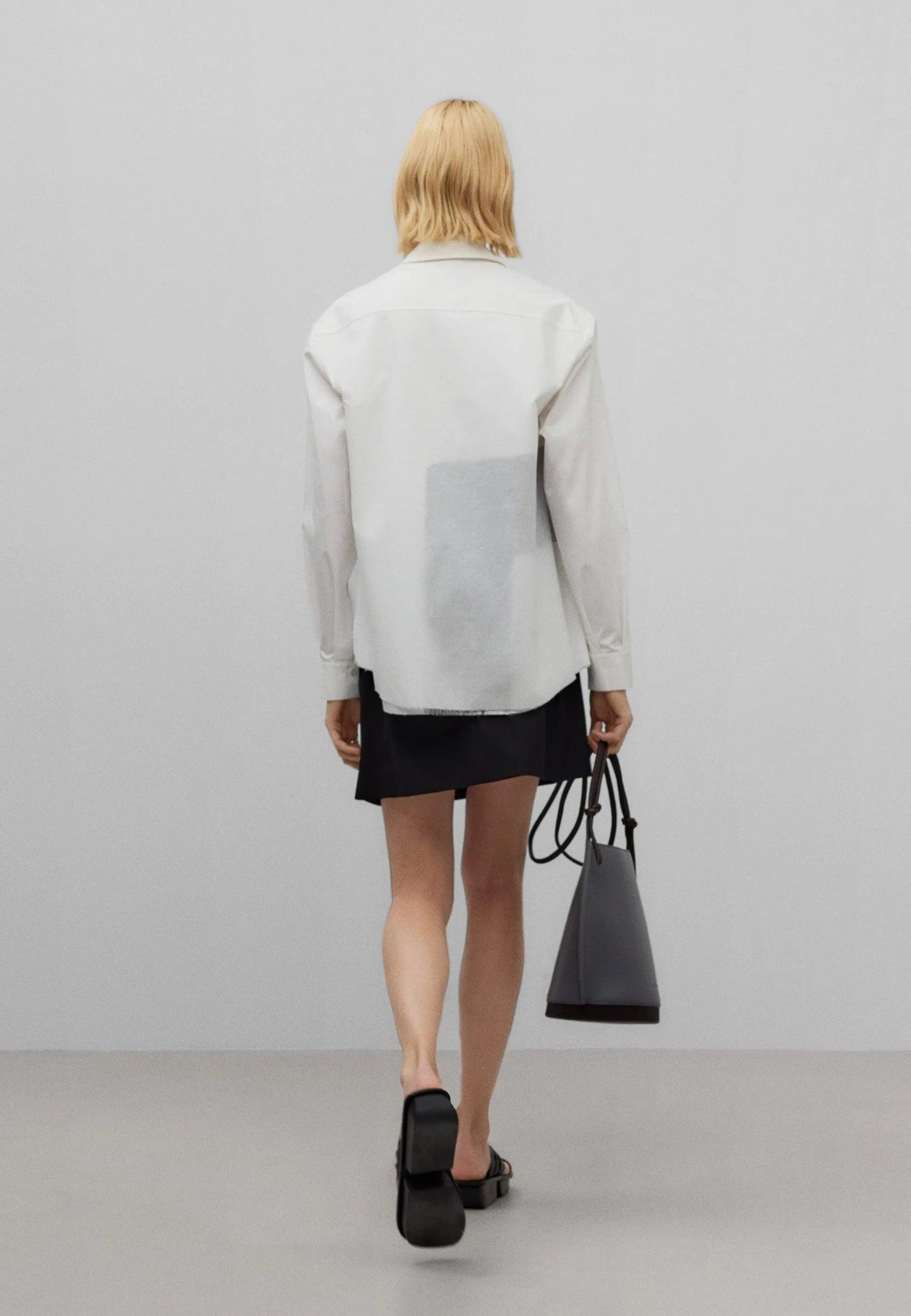 Asymmetrical Shirt - Offwhite - ect.studio