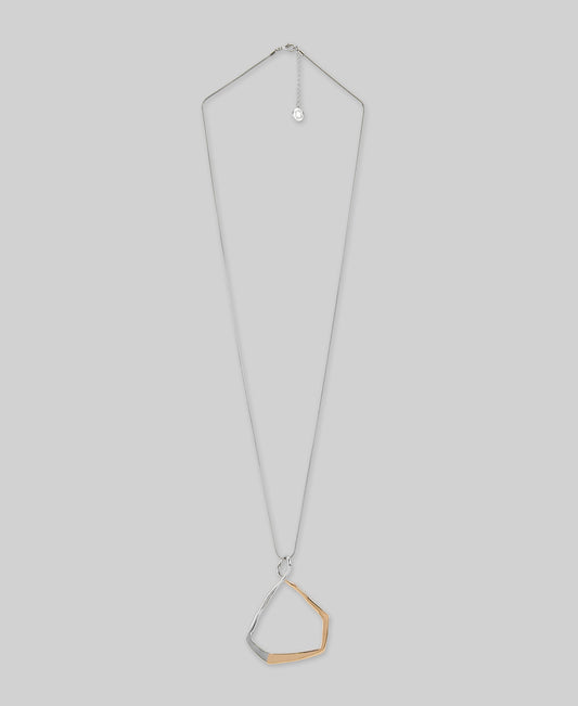 Collier avec pendentif - Or/Argent