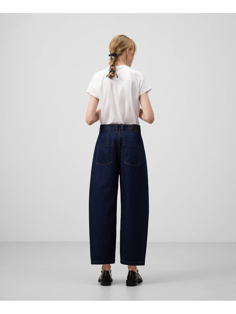 Denim Carrot Pants - Blue