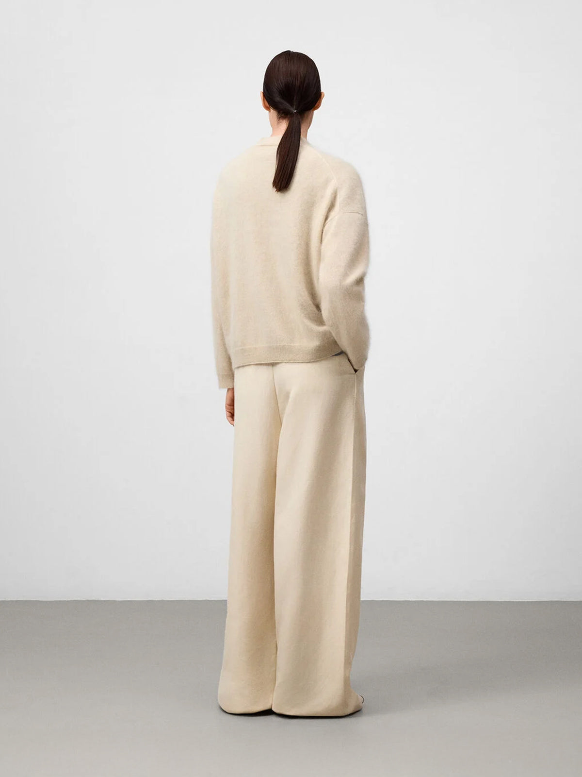 Cashmere Perkins Collar Sweater